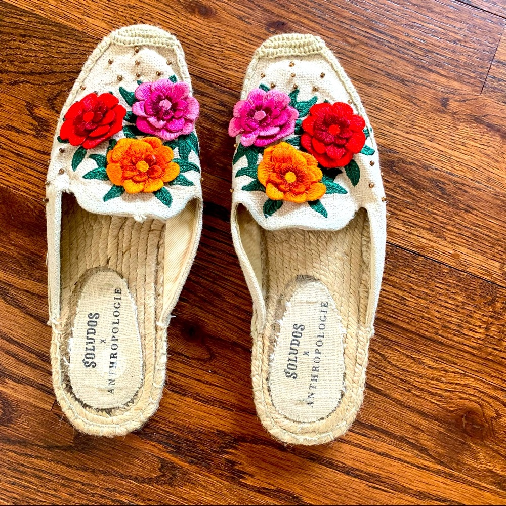 SOLD Soludos x Anthropologie slip ons